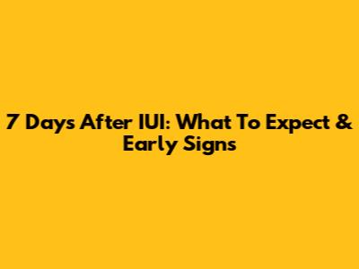 7 Days After IUI: What To Expect & Early Signs