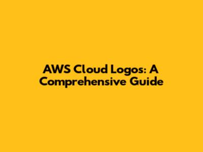 AWS Cloud Logos: A Comprehensive Guide