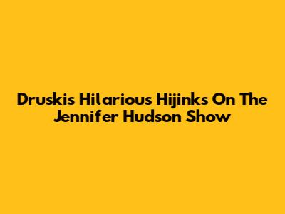 Druski's Hilarious Hijinks On The Jennifer Hudson Show
