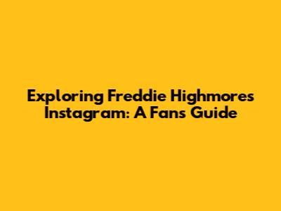Exploring Freddie Highmore's Instagram: A Fan's Guide