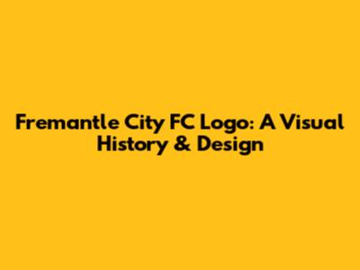 Fremantle City FC Logo: A Visual History & Design