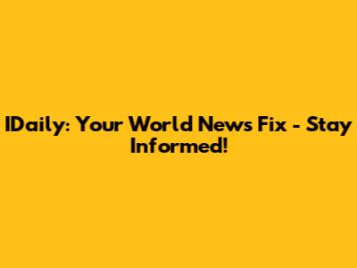 IDaily: Your World News Fix - Stay Informed!