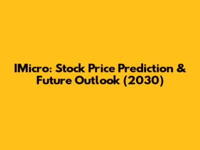 IMicro: Stock Price Prediction & Future Outlook (2030)