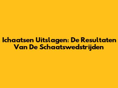 Ichaatsen Uitslagen: De Resultaten Van De Schaatswedstrijden