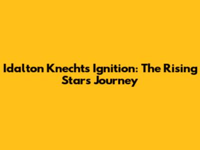 Idalton Knecht's Ignition: The Rising Star's Journey