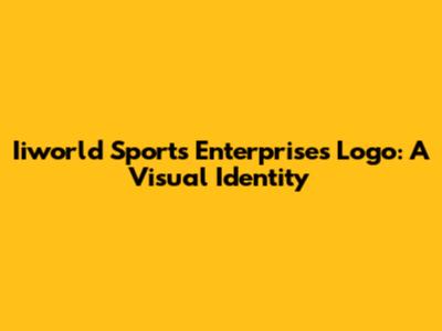 Iiworld Sports Enterprises Logo: A Visual Identity