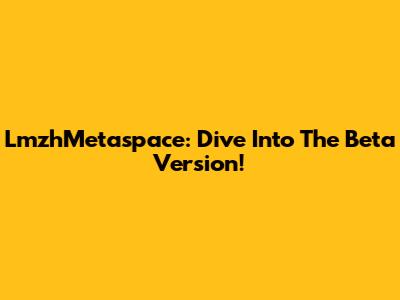LmzhMetaspace: Dive Into The Beta Version!