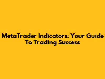 MetaTrader Indicators: Your Guide To Trading Success