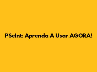 PSeInt: Aprenda A Usar AGORA!