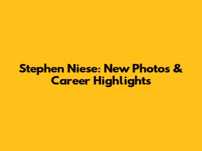 Stephen Niese: New Photos & Career Highlights